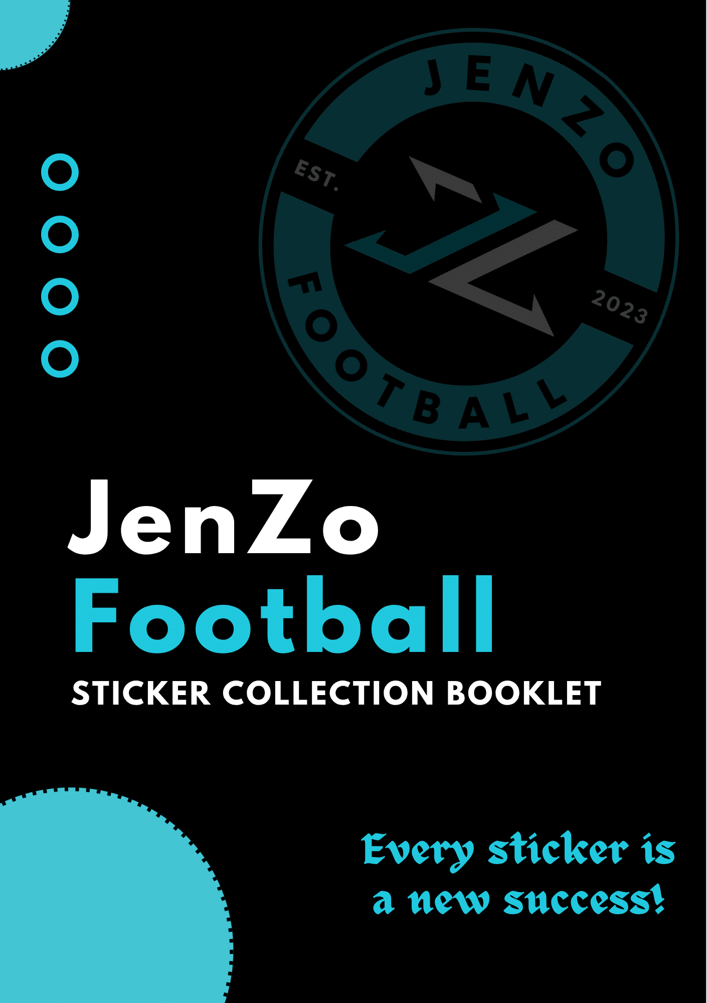 JenZo Football matricagyűjtő füzet borítója a kisebb korosztályoknak